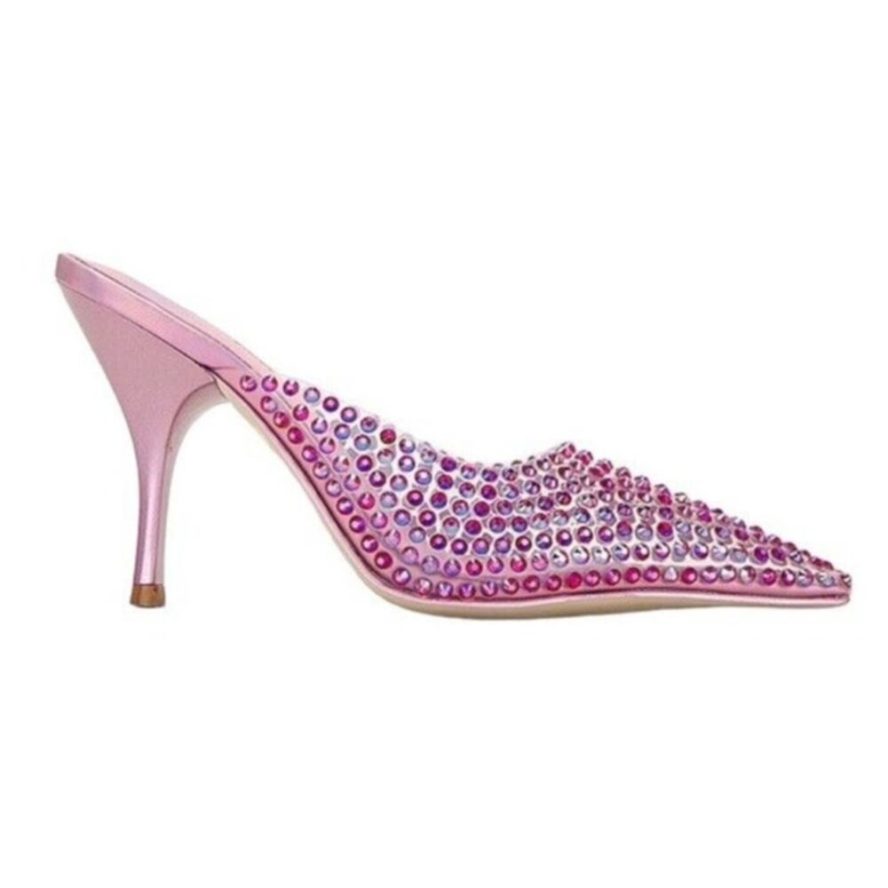 Jeffrey Campbell Romantiq Pumps in Pink Iridescent Clear 9 Womens